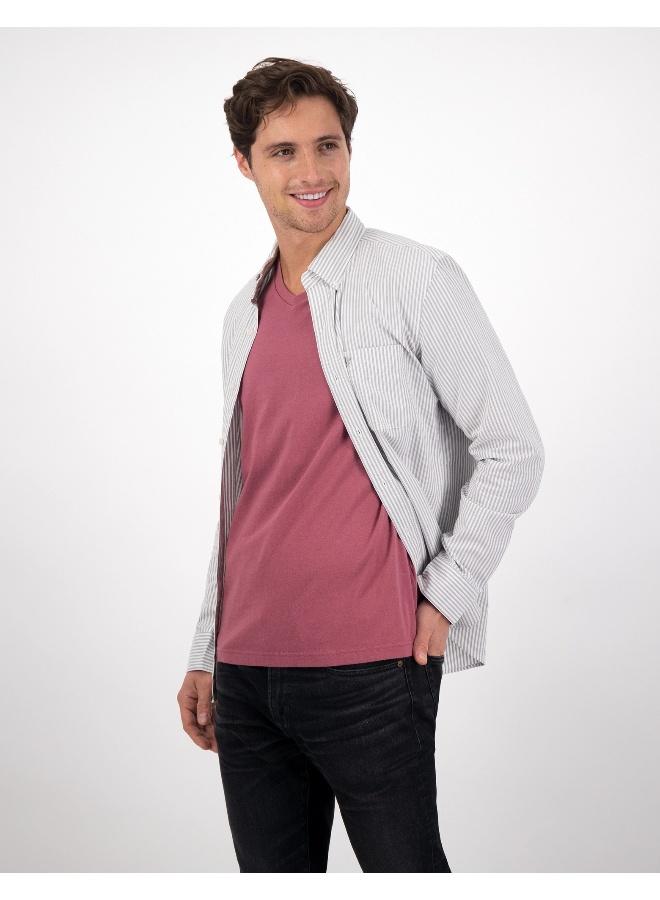 امريكان ايجل قميص مخطط بقصة ضيقة - Image 1